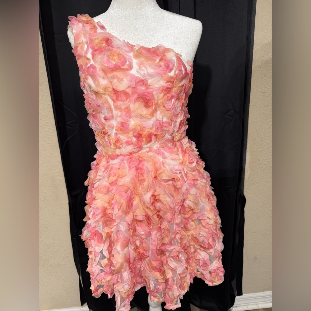 Floral One-Shoulder Dress